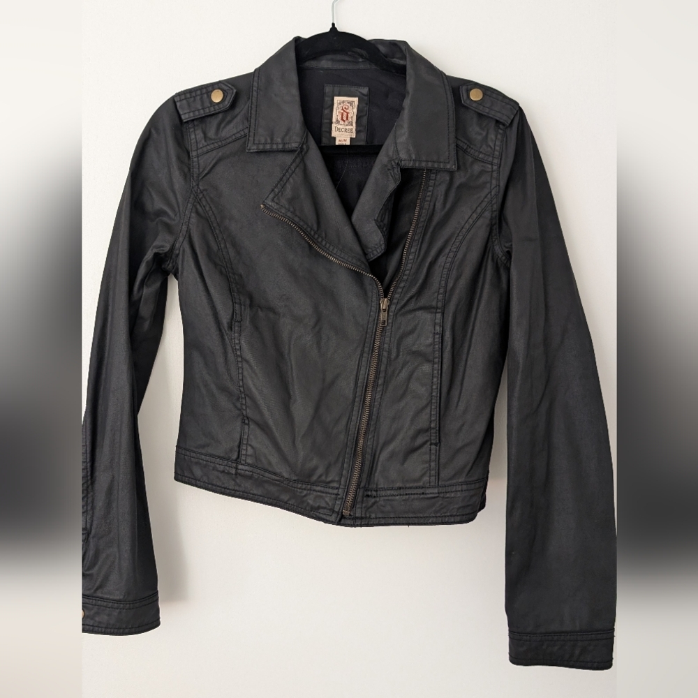 Decree 100% Cotton Jacket Waxed Medium Black